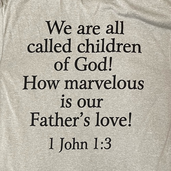 Champion Performance Vapor Belong 1 John 1:3 Scrabble Tile Shirt Size Small - Picture 5 of 8